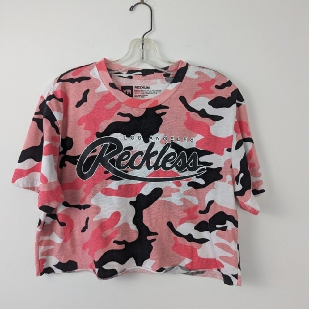Young&Reckless Los Angeles Graphic Camo Tee - Medium